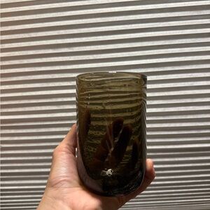 H&M Home Smoked Gray Glass Cups Set of 5